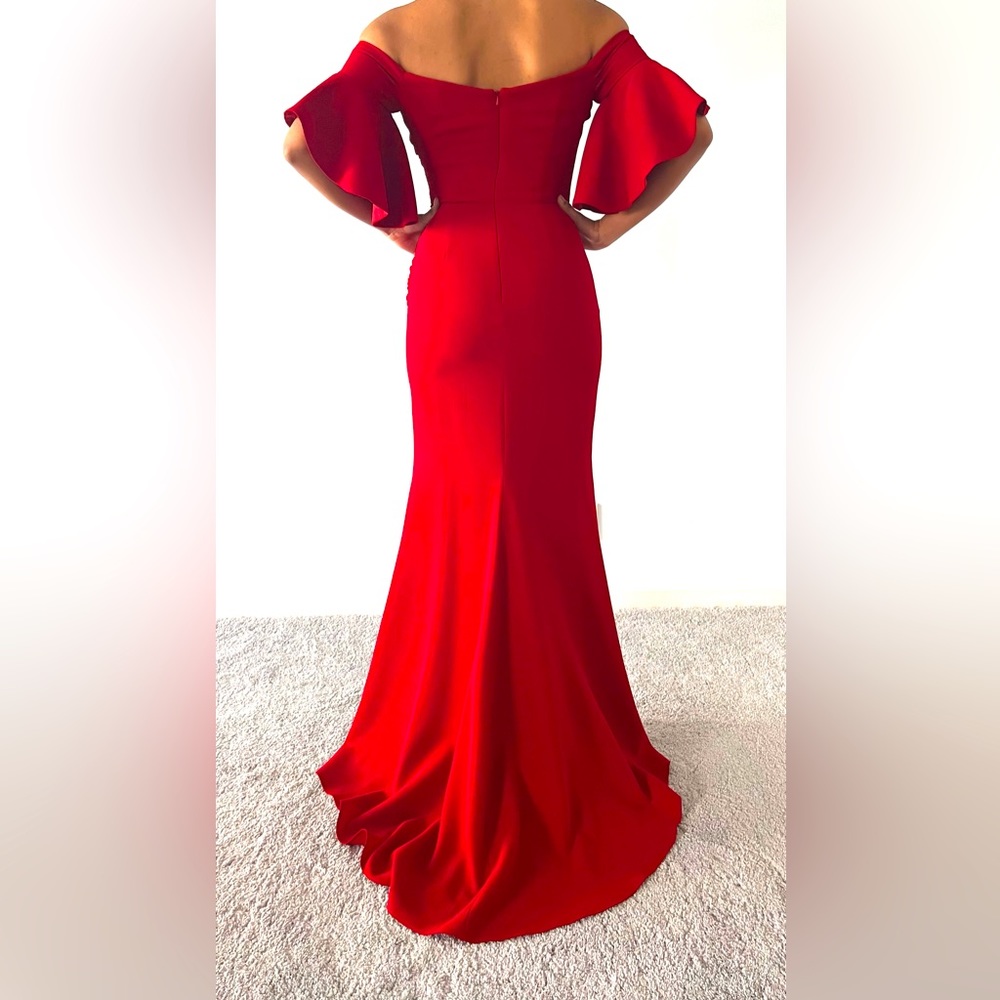 Badgley Mischka Red Gown